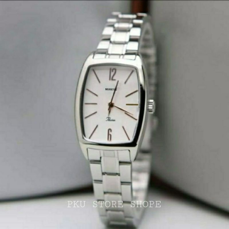 [ Best Seller] JAM Tangan wanita/cewek mirete tahan air model fashion analog Rantai Stainliss || jam tangan wanita terlaris dan termurah, cantik dan elegan Free batre cadangan