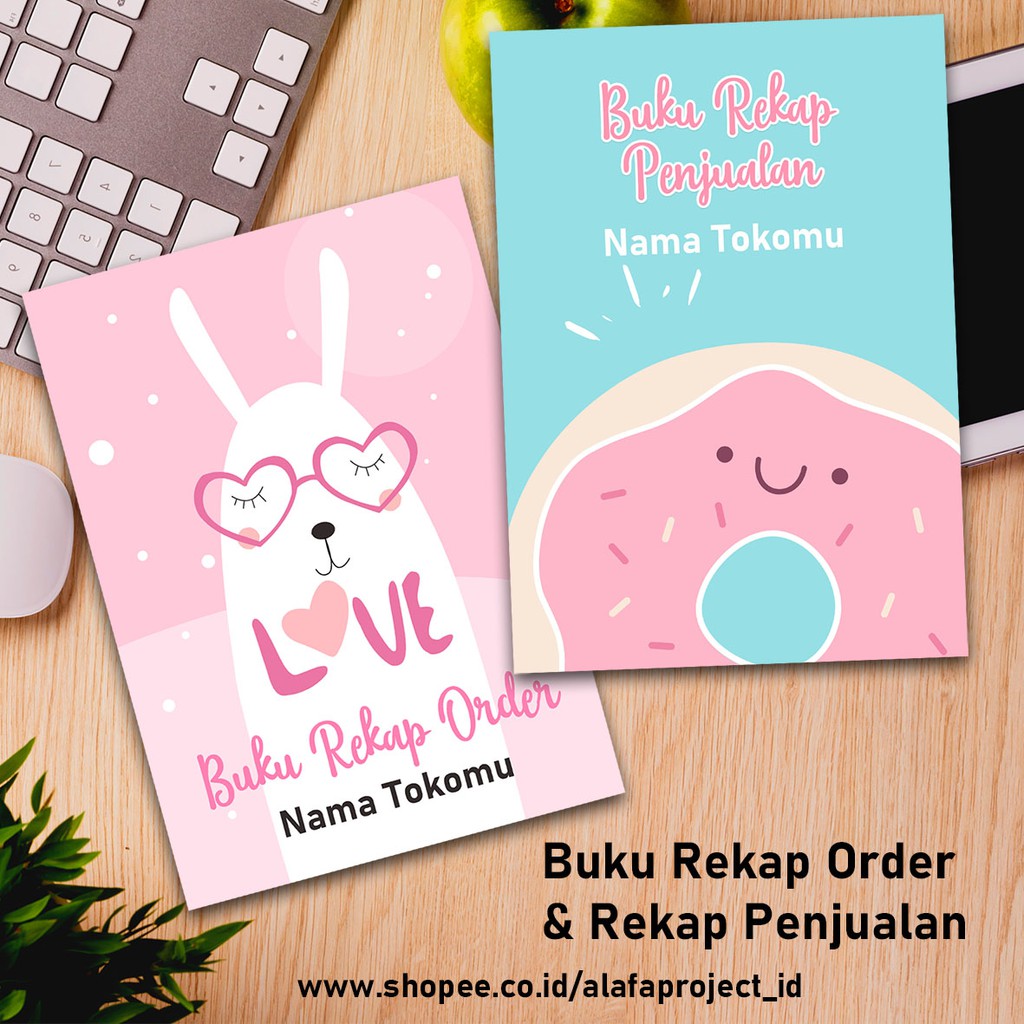 

AlafaProject 001-012 Buku Rekap Order / Buku Rekap Stock / Buku Rekap Penjualan Online Shop