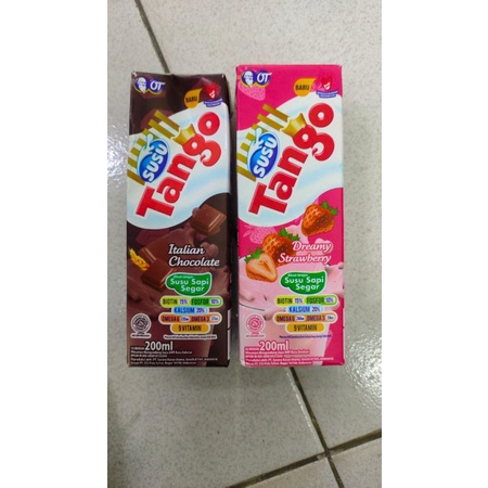 Tango drink susu UHT 200ml - tulungagung