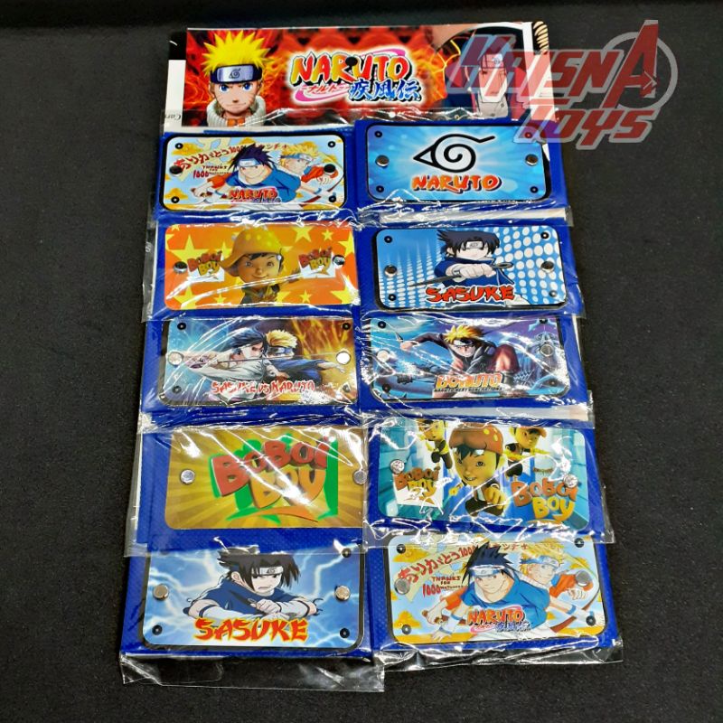 HEAD BAND IKAT KEPALA KONOHA AKATSUKI ANIME NARUTO isi 10 pcs/Lembar