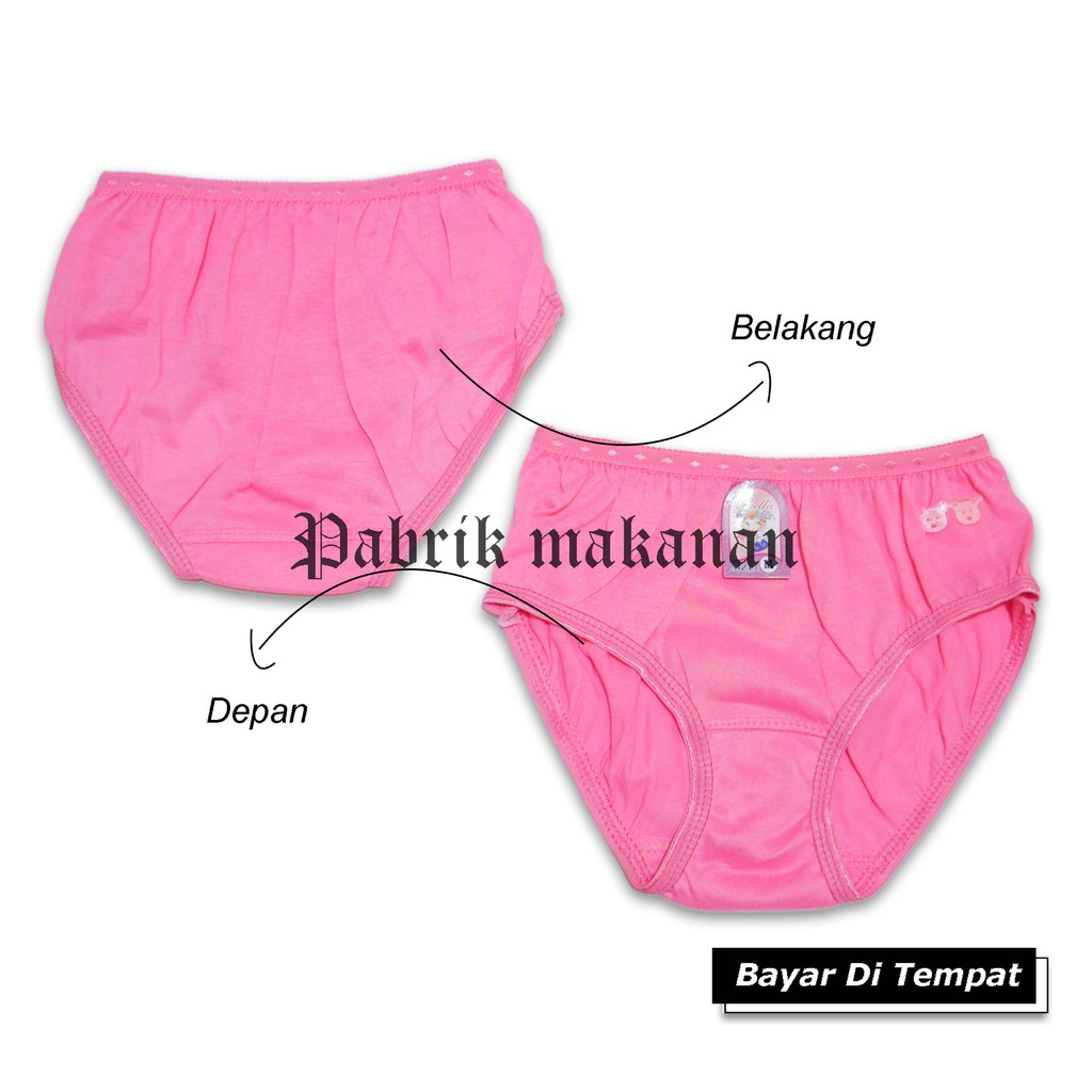 Bella Kid's cd isi 6 pcs pakaian dalam anak celana dalam anak cewe/perempuan umur 2-8 th termurah