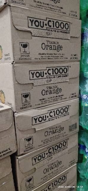 U C 1000 ORANGE DAN LEMON,VITAMIN C 1000,SEDUS ISI 30 BTL.SAMEDAY/INSTANT