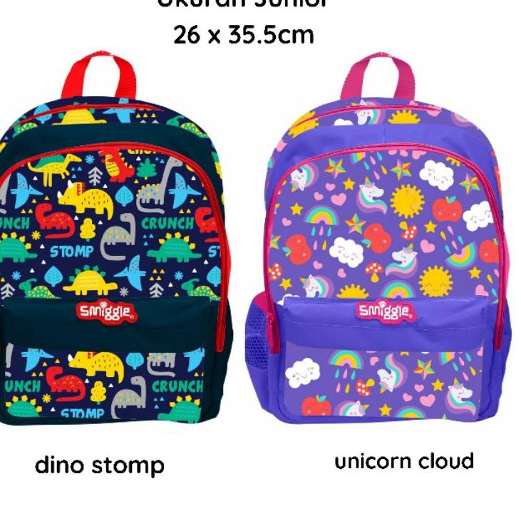 NNK.20Au22c ‣ Ransel TK Junior Smiggle Unicorn Ice Cream Rainbow Space Sport Tas Sekolah Anak Spider