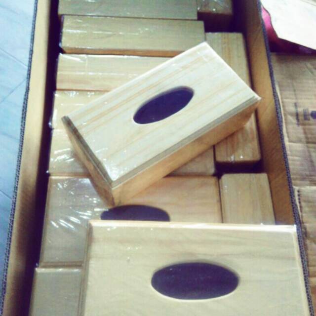 Kotak Tisu Kayu / Tempat Tisu Kayu /  Box Tissue (hi grade)