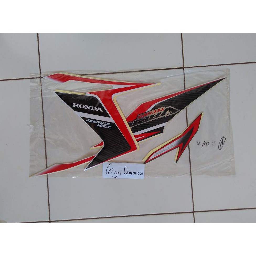 Variasi Striping Sticker Lis Honda Vario Techno 110 2011 2012 Putih