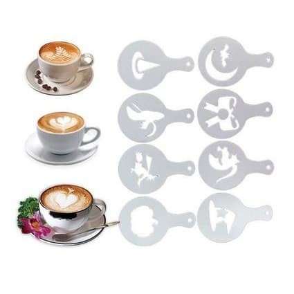 Scary Theme Coffee Stencil - Stensil Kopi Tema Seram (8pcs)