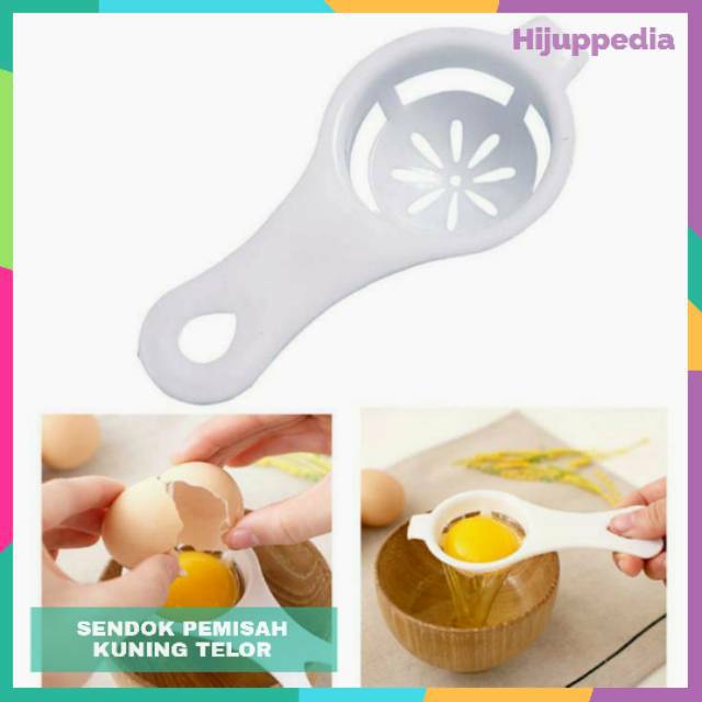 Sendok Alat Pemisah Kuning Telur Saringan telur Egg White Separator