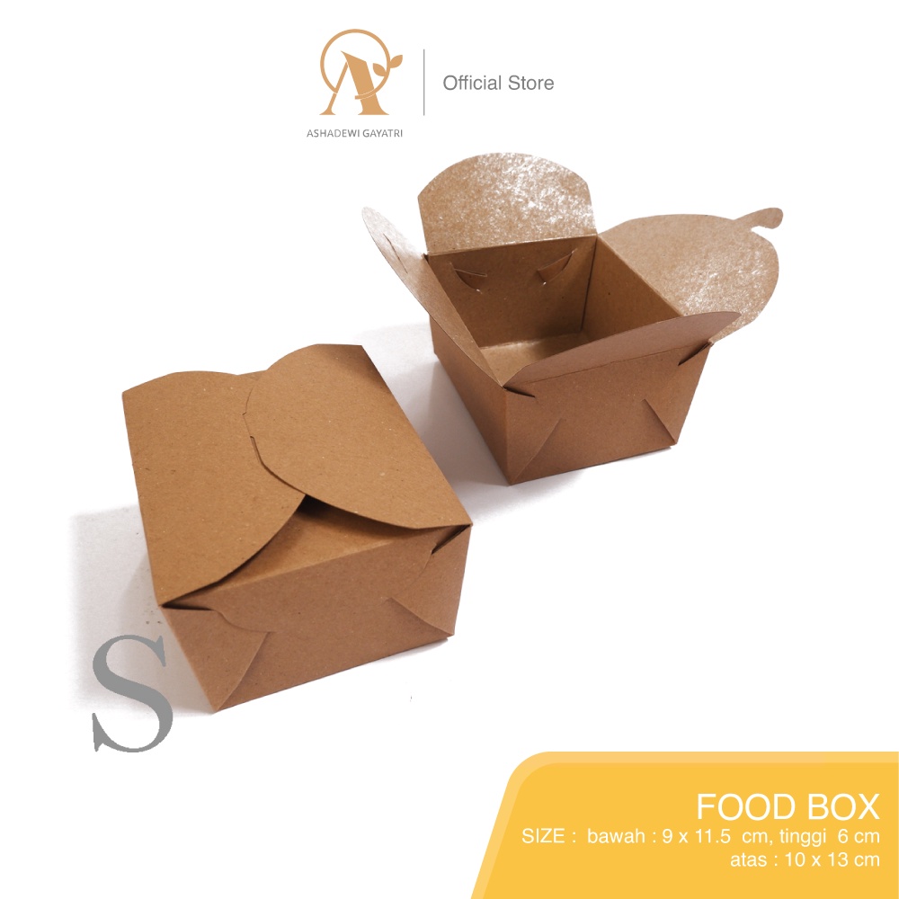 

Ashadewi Gayatri - Food Pail Small / Food Box + Laminated 9x11.5x6 cm / Paperbox / Dimsum Box
