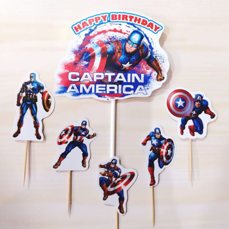 Topper Cake Captain America