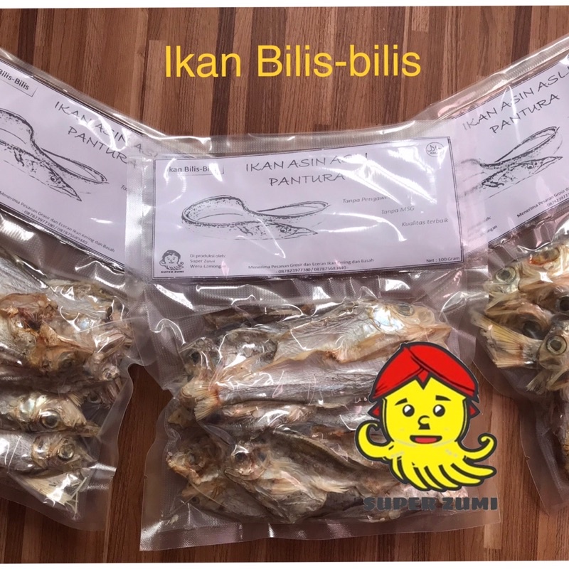 

Ikan asin Bilis-bilis SUPER 100 Gram