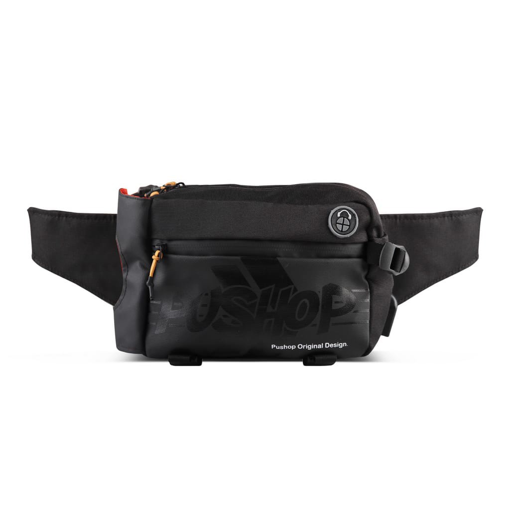 Tas Selempang Waistbag USB  Premium Pushop RUSHER