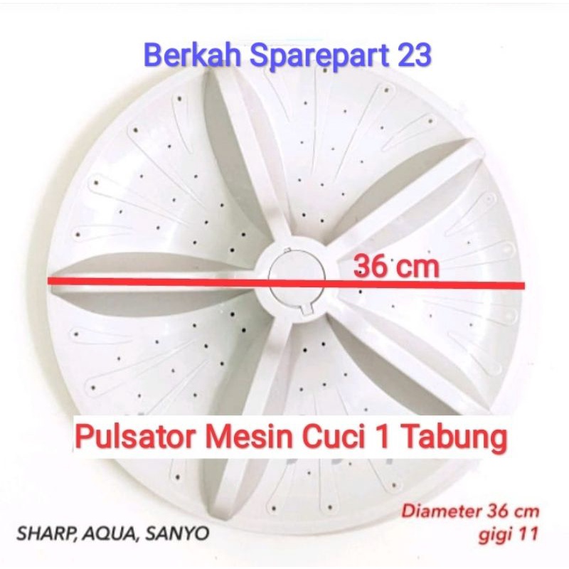 Pulsator Mesin Cuci Aqua Japan 1 Tabung diameter 36 cm as gigi 11 / Pulisator Mesin Cuci 1 Tabung