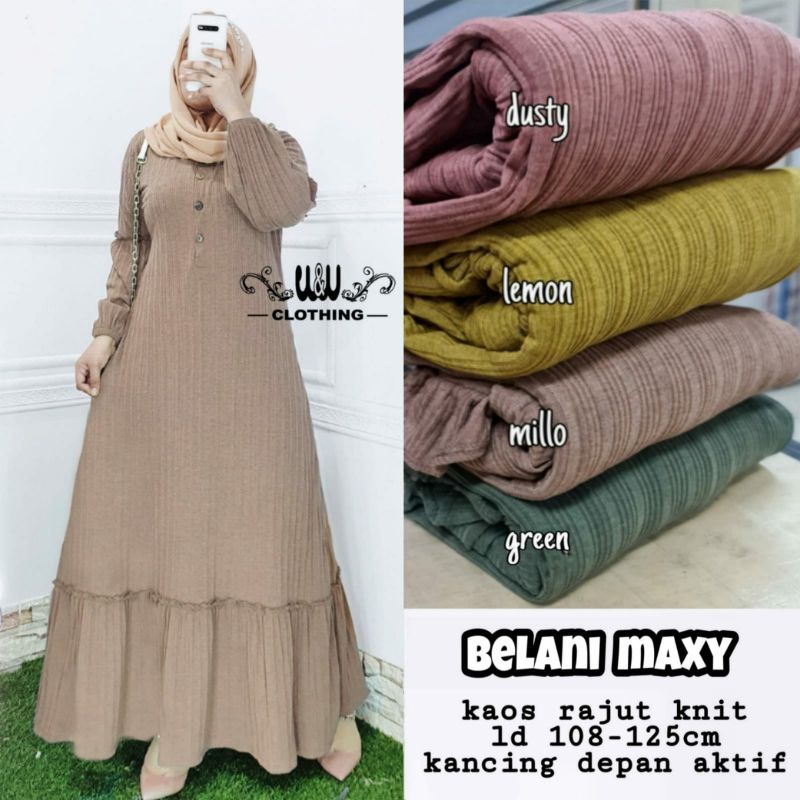 gamis rajut VEBBY MAXY jumbo