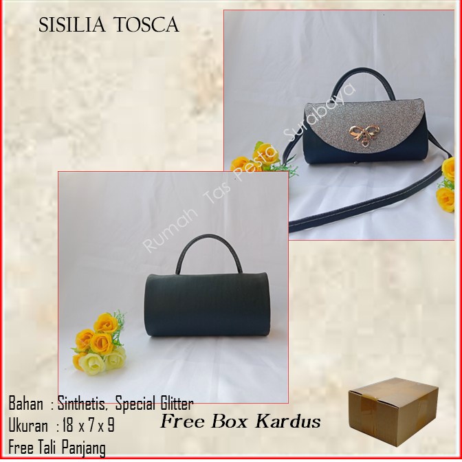 Tas Kondangan,Tas Gliter,Tas Cantik,SISILIA HITAM