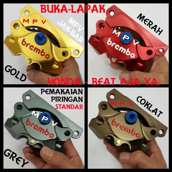 Kaliper Brembo Plus breket Beat-Scoopy-Vario 110