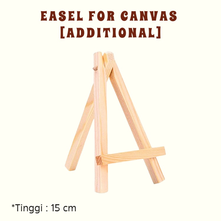 

Wooden Easel 15 cm | Additional For Hand Painting Kit Canvas | Stand Canvas