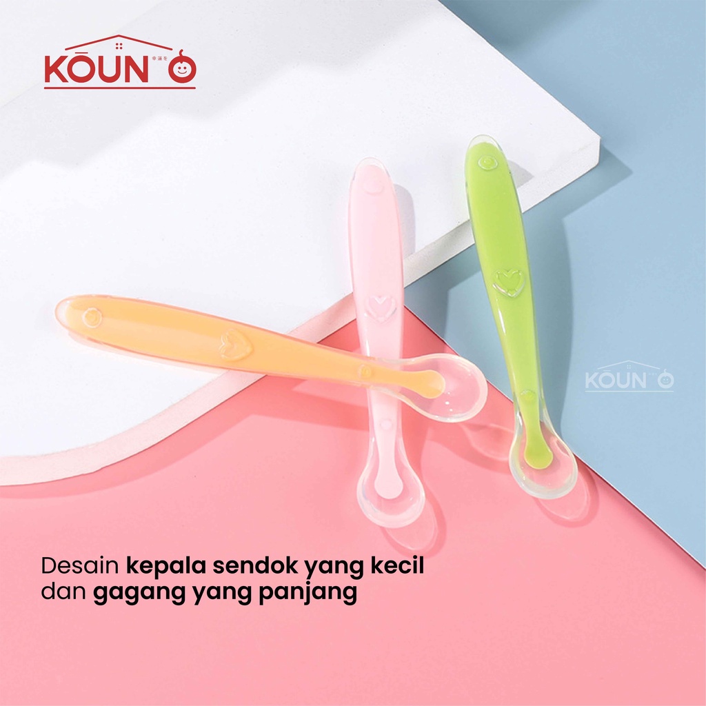 Sendok Makan Bayi Silicone Sendok Silicon Bayi Sendok Silikon Bayi Peralatan Makan Bayi Perlengkapan Mpasi Bayi Baby Silicone Spoon