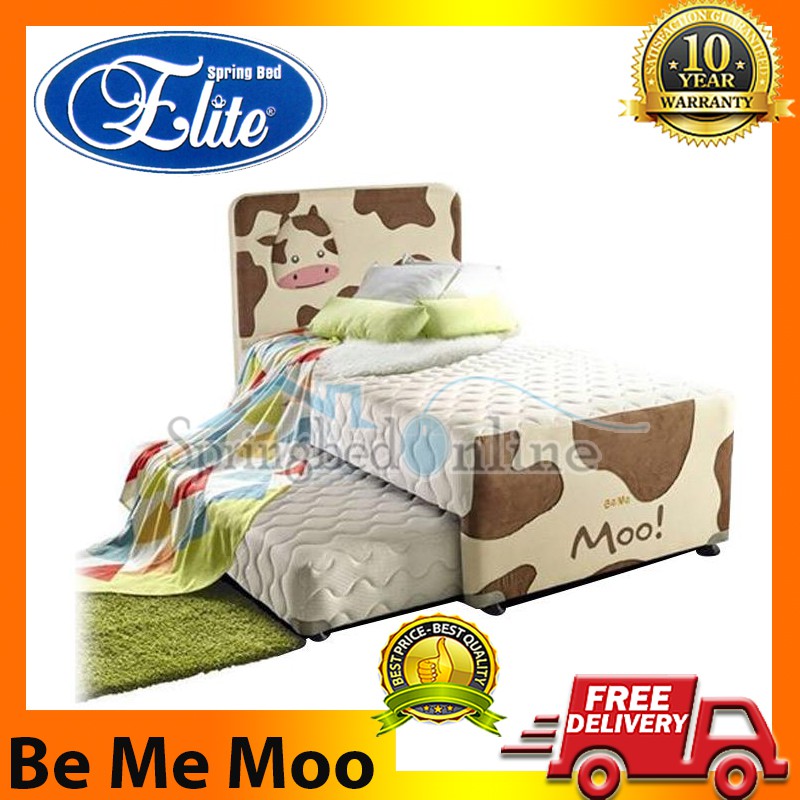 Elite Set Kasur Spring Bed Be Me Moo 120 x 200