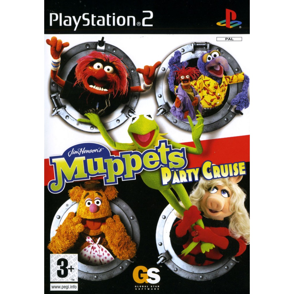 DVD Kaset Game PS2 Muppets Party Cruise Jim Henson's