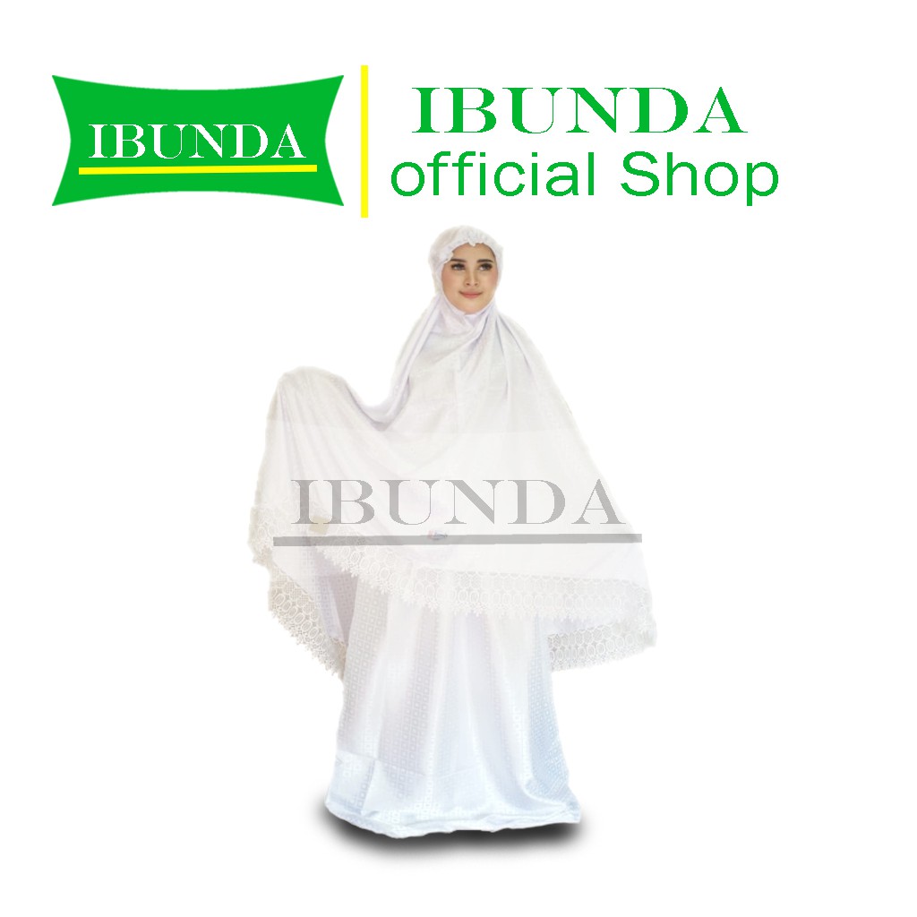 Mukena Ibunda Sutra White Square