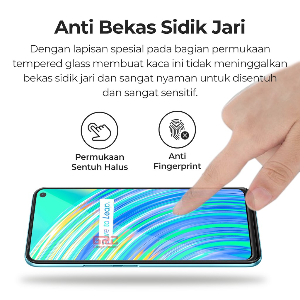 Tempered Glass Realme C17 HOGO Full Cover Anti Gores Kaca