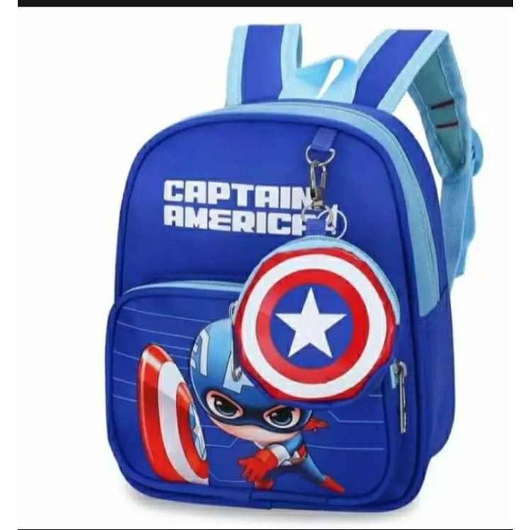 TAS RANSEL SUPERHERO SPIDERMAN / CAPTAIN AMERIKA