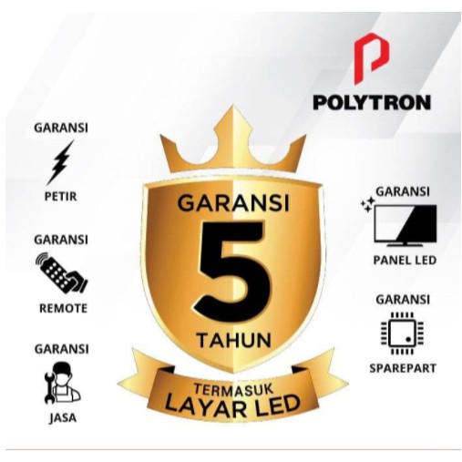 Polytron LED TV Digital 50 Inch PLD 50S873 USB Movie 50&quot; GARANSI 5 Thn