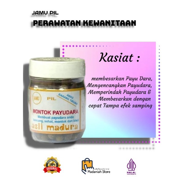 

Jamu Tradisional Asli Madura Montok Payudara BPOM Original / Empot Ayam Kewanitaan