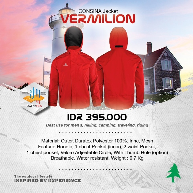 CONSINA VERMILION JAKET GUNUNG