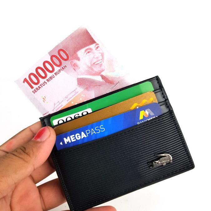 

Dompet Kartu Card Holder Import Murah - Crocodile Gj Black