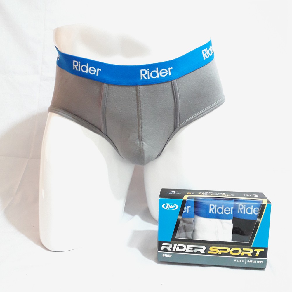 [3 pcs] Celana Dalam Pria Rider Sport / 1 Box CD Brief