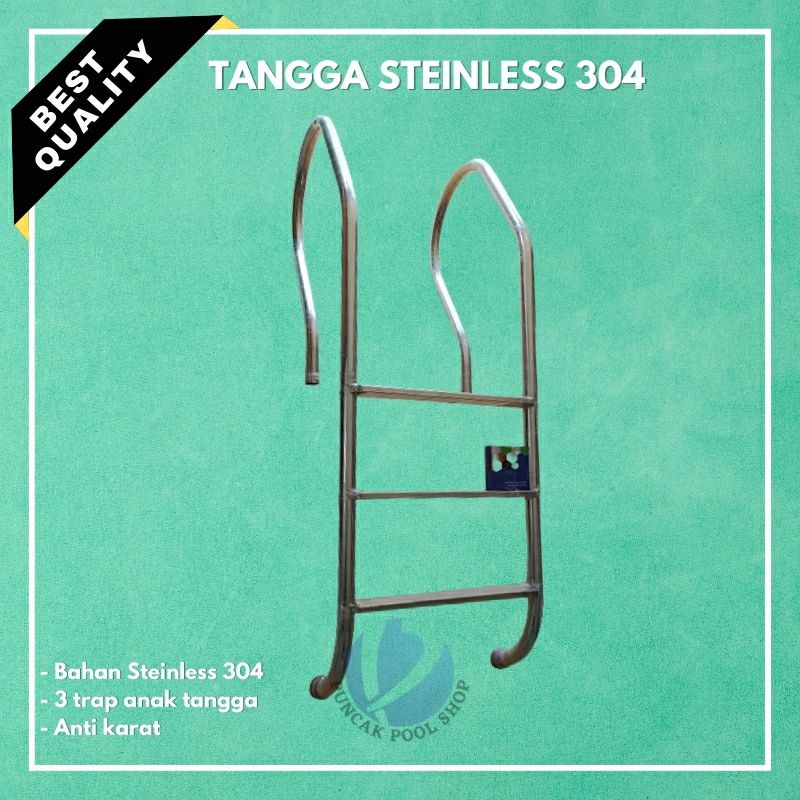 Tangga Kolam Renang 3 Step / Tangga Steinless Kolam Renang