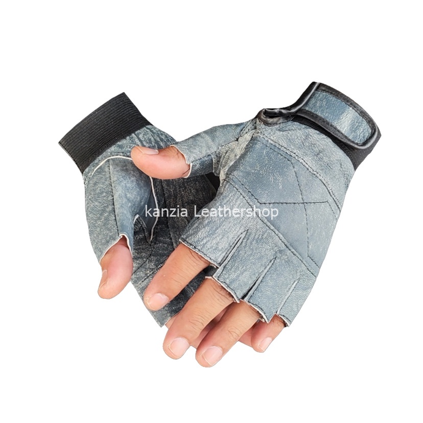 Kanzia Leathershop Sarung Tangan Motor Kulit Half Limited Edition