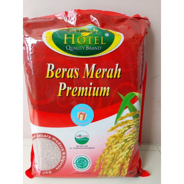 5Kg BERAS MERAH PREMIUM HOTEL 100% (ORI) BERAS ORGANIK ALAMI