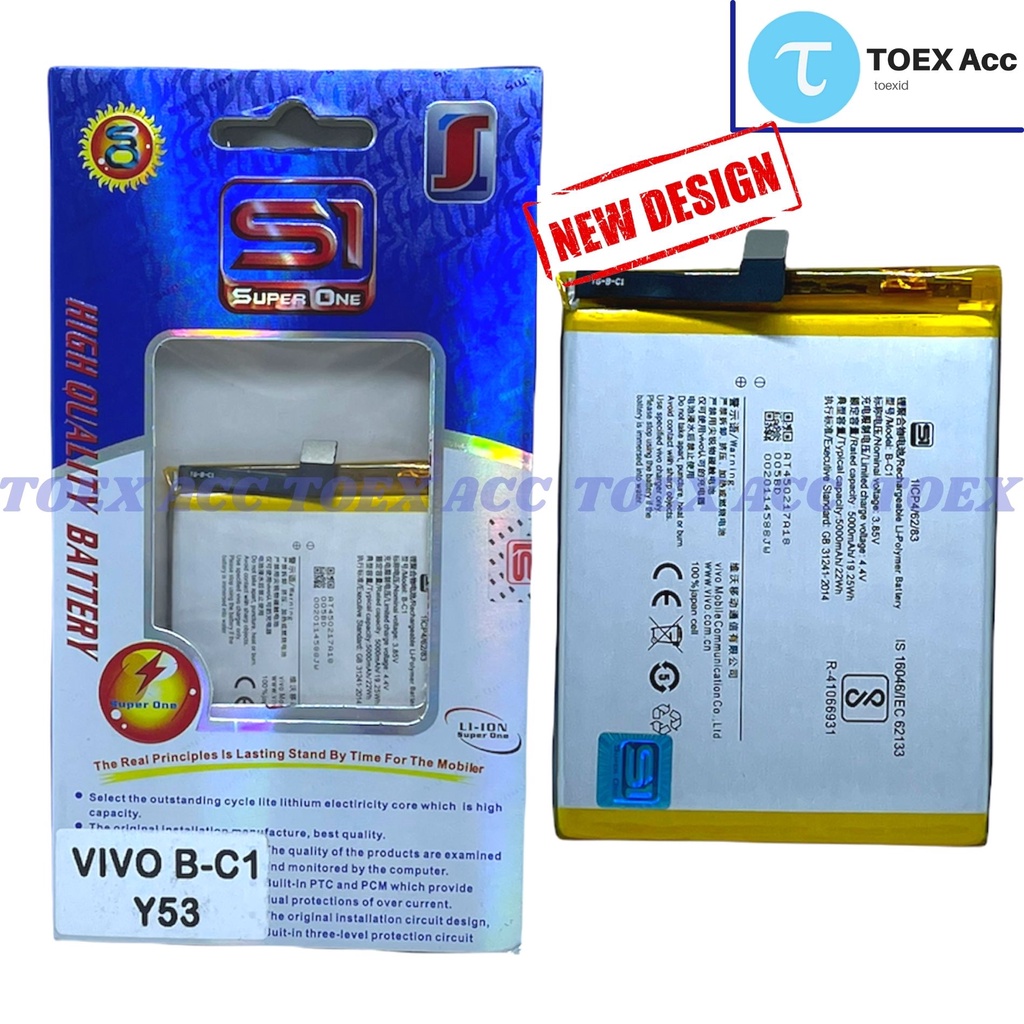 Baterai Vivo Y53 B-C1 - Battery Double Power Super One