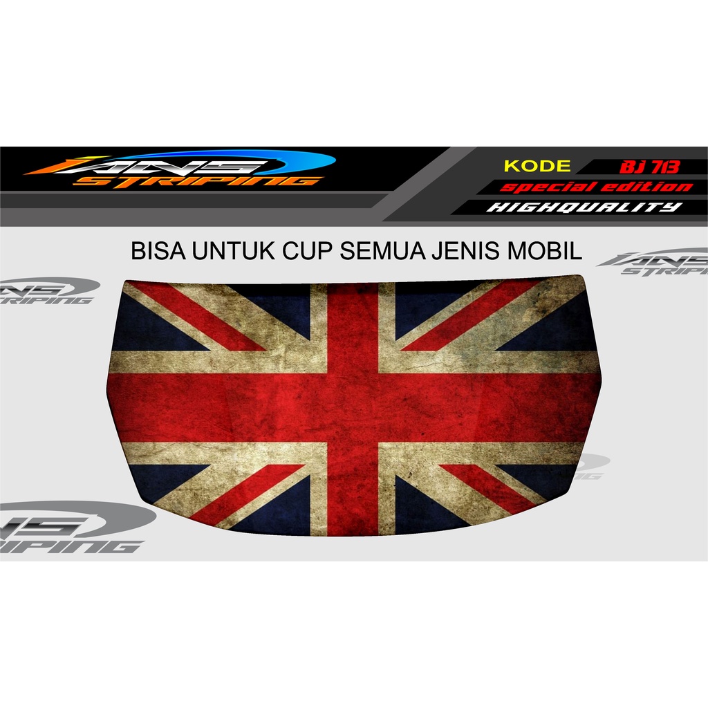 DECAL STIKER KAP MOBIL BRIO, AGYA, JAZZ, AVANZA, INOVA / DECAL STIKER CUP KAP MOBIL / STIKER KAP MESIN