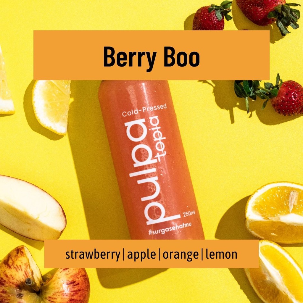 

Cold Pressed Juice Berry Boo - Jus Sehat Detox Diet Natural Sayur Buah 250ml 500ml 1000ml Pulpatopia