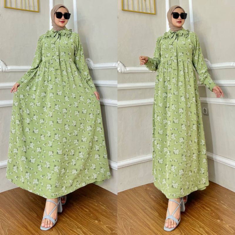 dress/gamis/Homedress motif bungga