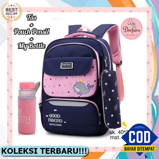 Tas Korea Import Model Terbaru/Tas Import Korea/Tas Anak Sekolah Sd Smp Sma Kuliah Import/Tas Sd/Tas
