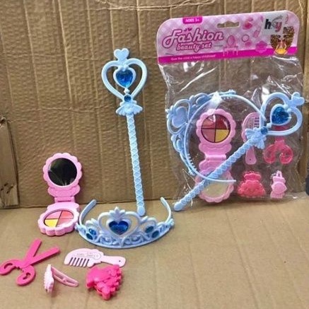 (KANTONG) MAINAN TONGKAT PERI MAHKOTA DAN AXSESORIS BEAUTY SET