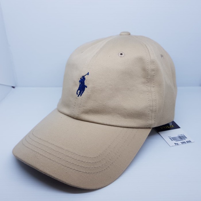 DISKON HARGA Cap POLO Cream Leather Strap Original (Topi Polo) AR095
