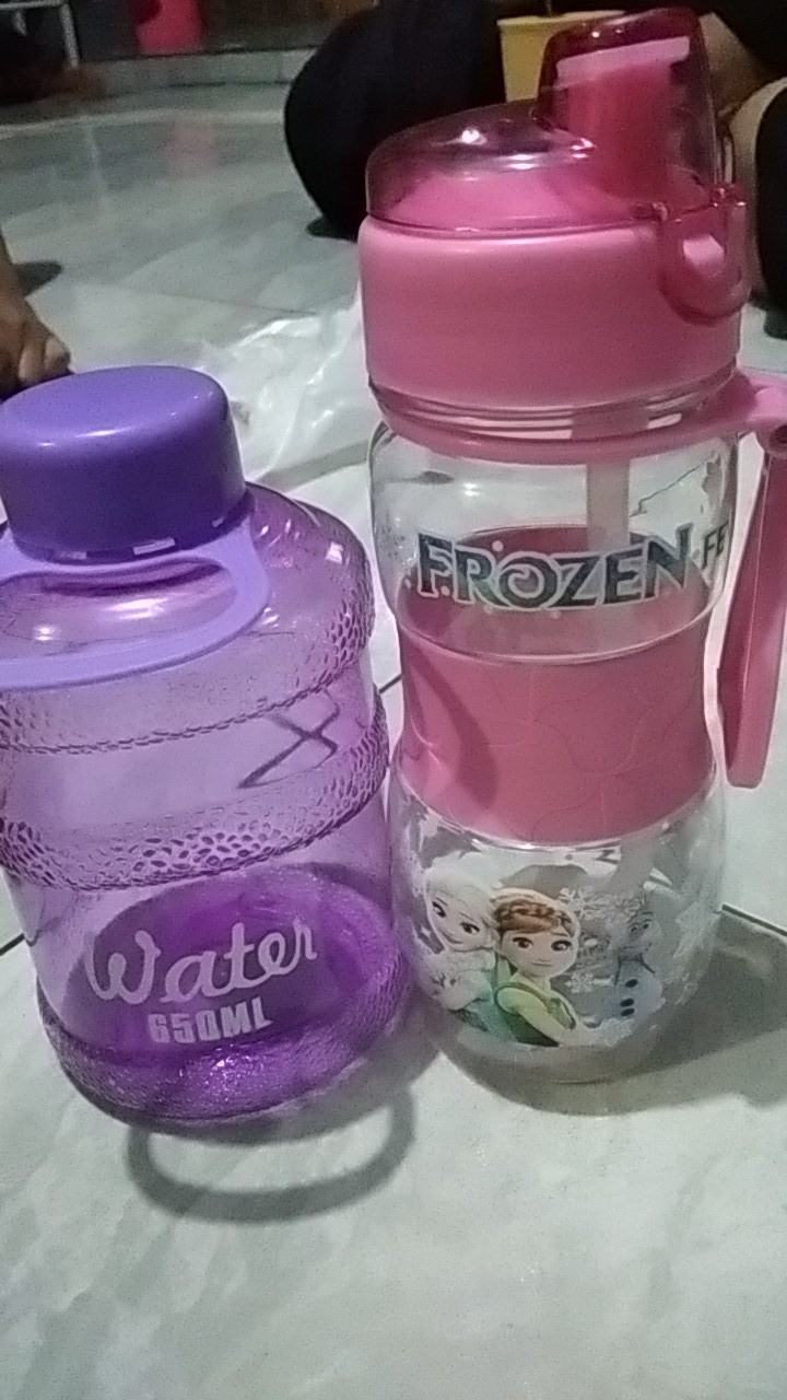 Botol Minum Anak Children Karakter Cartoon Motif Cowok & Cewek 400ml Murah Mantap