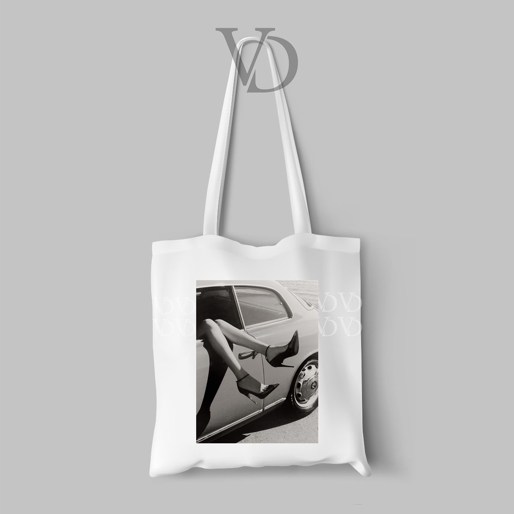 TOTE BAG MOTIF VINTAGE ART TERBARU / AESTHETIC TOTE BAG / TAS BELANJA MOTIF old style