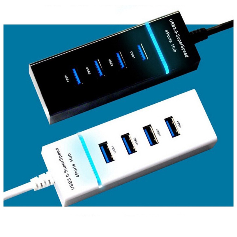 Converter Cabang 4 Ports USB HUB 3.0 High Speed Adapter 5Gbps jn