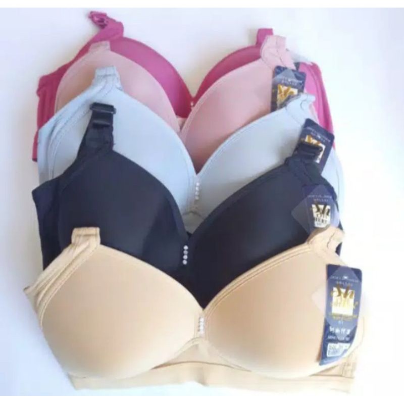 Bra Wanita Busa Tanpa kawat Sheren A9 Kait 3 Bh Wanita Remaja Dewasa Pakaian Dalam Wanita