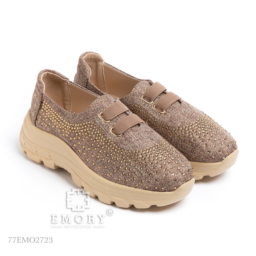 IMPORT ORIGINAL EMORY Fellany 77EMO-2723BL Sepatu wedges shoes wanita cewek batam apricot coklat