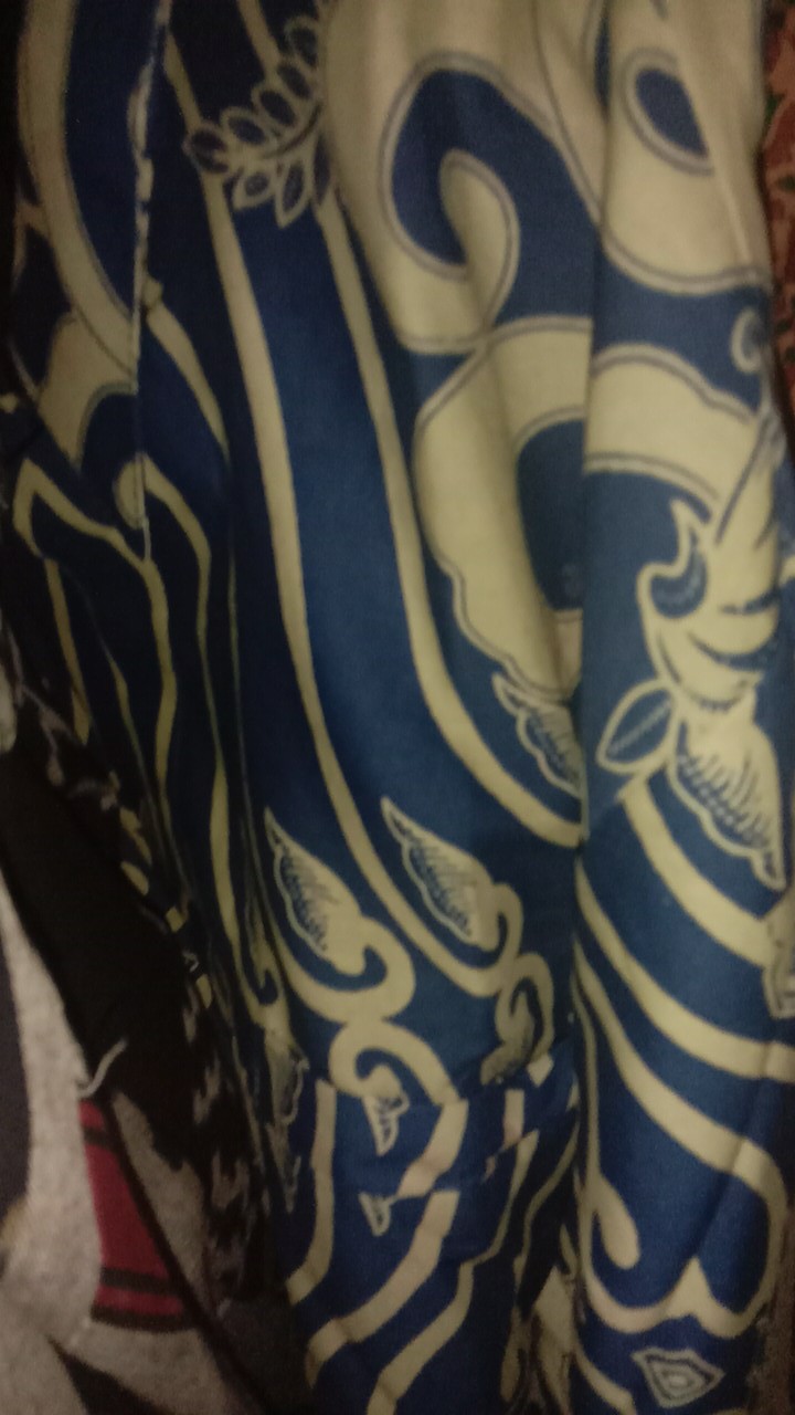 Kamandanu Blue Kemeja Batik Pria Full Furing Bahan Katun Primisima