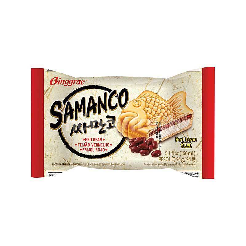 

SAMANCO RED BEANS KOREAN ICE CREAM ES KRIM KACANG MERAH IMPORT BINGRAE