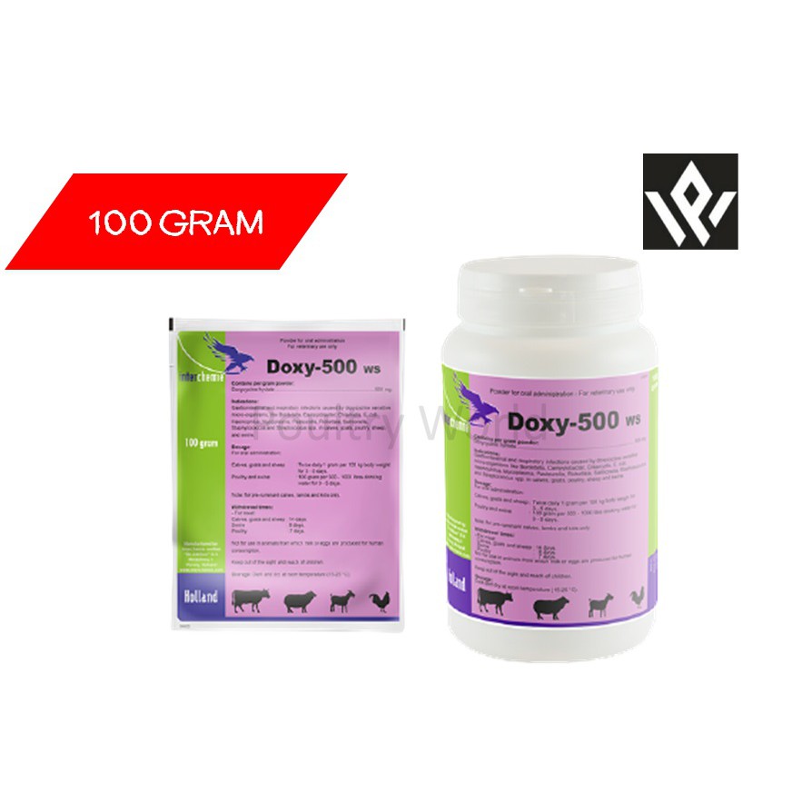 Doxy-500 ws 100 gram Antibiotik Hewan