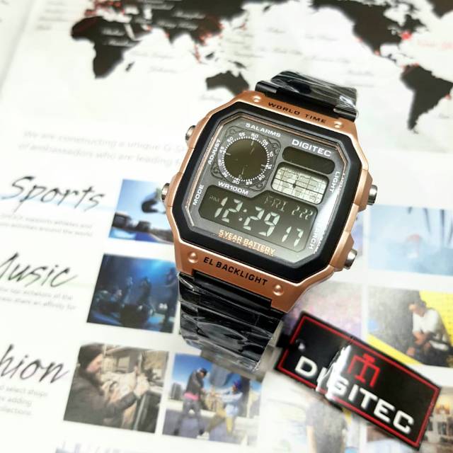 Jam Tangan Pria Merk // DIGITEC DG-3081 Original Digital Free Box